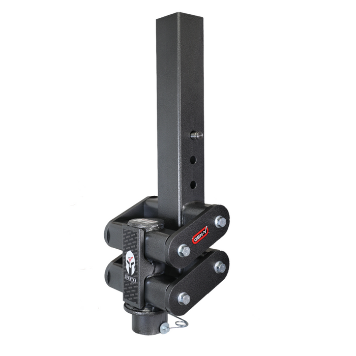 GEN-Y SPARTAN TORSION-FLEX Snap Latch 2.5" Offset 4" Square Tube Gooseneck 2 5/16" Coupler Standard Height 6.5K TW 30K Towing Model GH-7092
