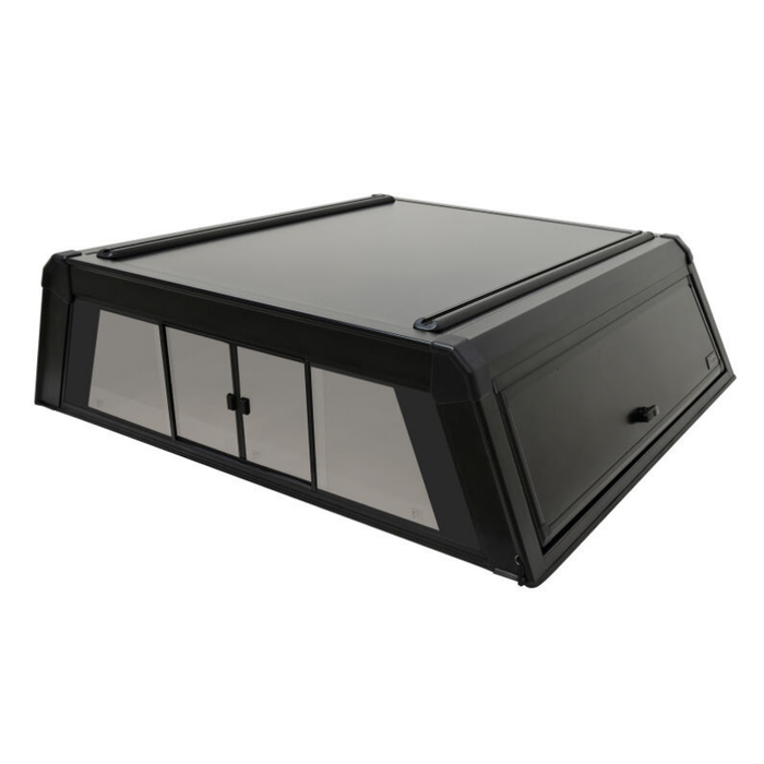 Westin EXP Truck Cap with Sliding Front Glass Matte Black Model 16-11065S