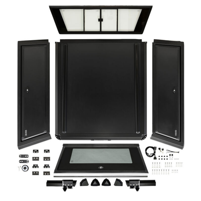 Westin EXP Truck Cap with Sliding Front Glass Matte Black Model 16-11295S