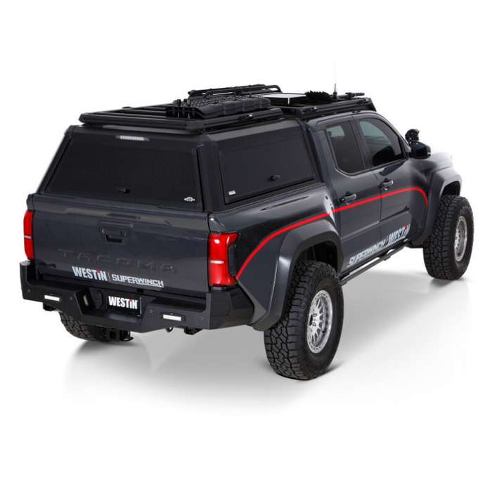 Westin EXP Truck Cap with Sliding Front Glass Matte Black 16-12785S