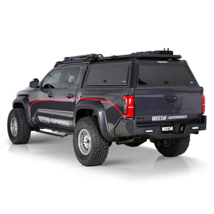 Westin EXP Truck Cap with Sliding Front Glass Matte Black 16-12785S