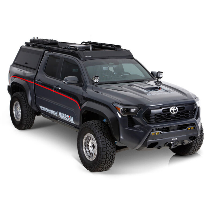 Westin EXP Truck Cap with Sliding Front Glass Matte Black 16-12785S