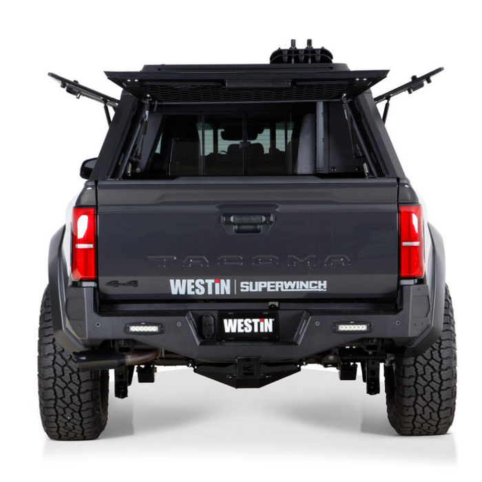 Westin EXP Truck Cap with Sliding Front Glass Matte Black 16-12785S
