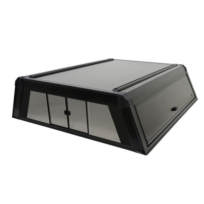 Westin EXP Truck Cap with Sliding Front Glass Matte Black Model 16-13255S