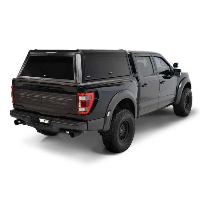 Westin EXP Truck Cap with Sliding Front Glass Matte Black Model 16-14065S