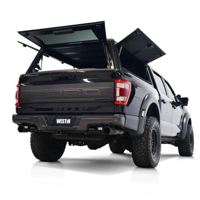 Westin EXP Truck Cap with Sliding Front Glass Matte Black Model 16-14065S