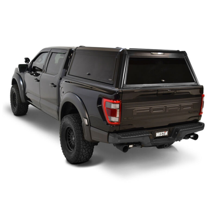 Westin EXP Truck Cap with Sliding Front Glass Matte Black Model 16-14065S