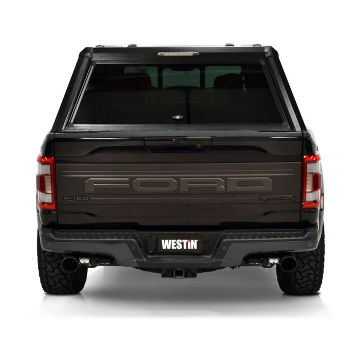 Westin EXP Truck Cap with Sliding Front Glass Matte Black Model 16-14065S