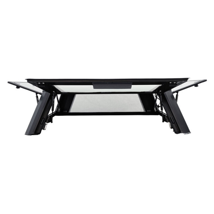 Westin EXP Truck Cap with Solid Front Glass Matte Black Model 16-14085