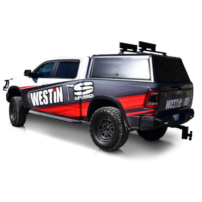 Westin EXP Truck Cap with Sliding Front Glass Matte Black Model 16-14705S