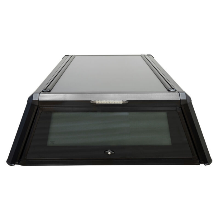 Westin EXP Truck Cap with Solid Front Glass Matte Black Model 16-14765