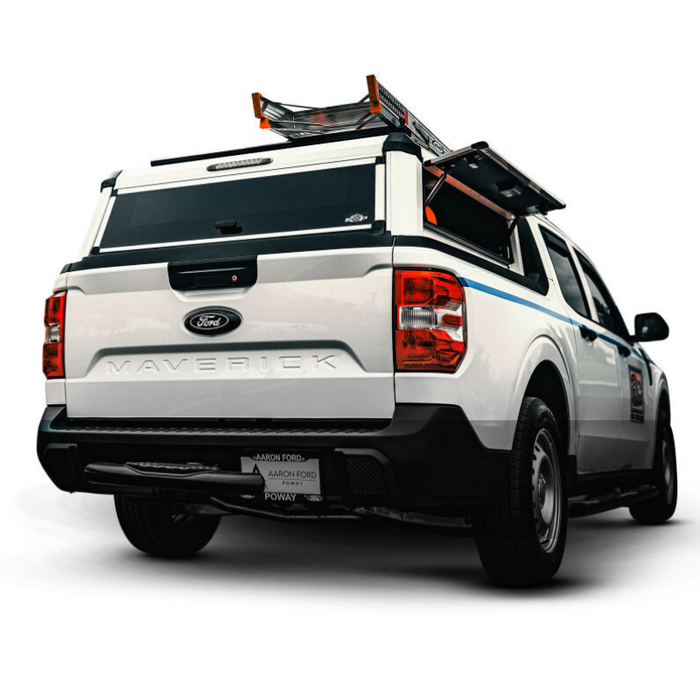 Westin EXP Truck Cap with Solid Front Glass Gloss White Model 16-14790