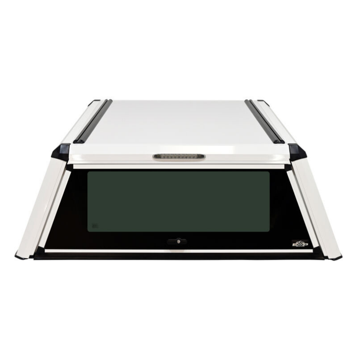 Westin EXP Truck Cap with Solid Front Glass Gloss White Model 16-14790