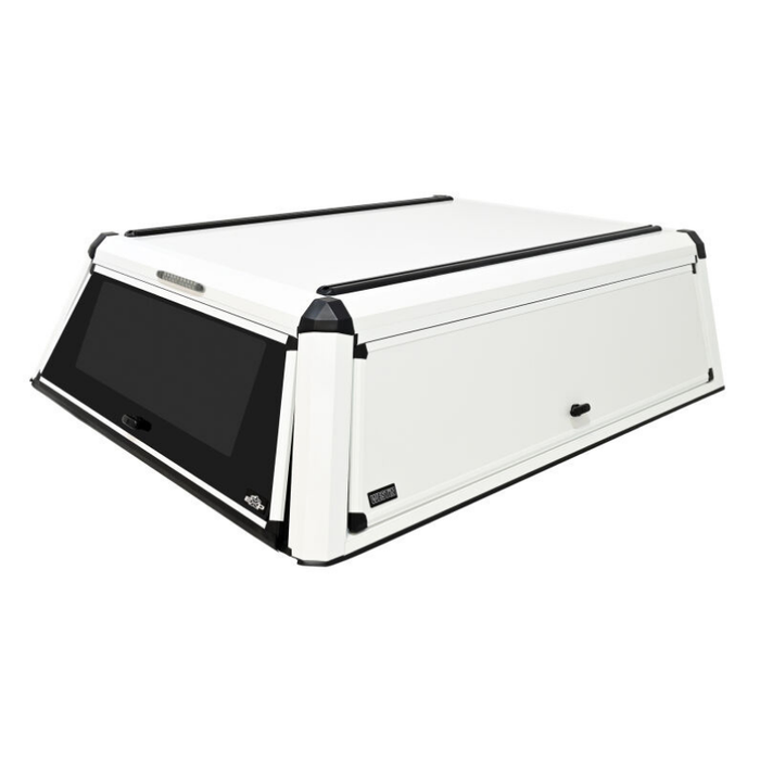 Westin EXP Truck Cap with Solid Front Glass Gloss White Model 16-14790
