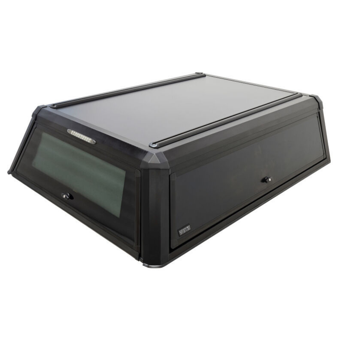 Westin EXP Truck Cap with Solid Front Glass Matte Black Model 16-15065