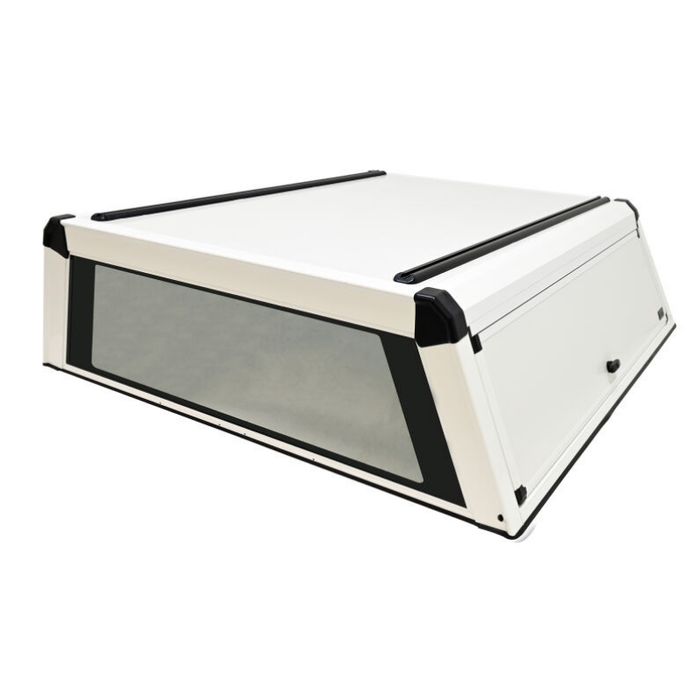 Westin EXP Truck Cap Hi-Top with Solid Front Glass Gloss White Model 16-15790