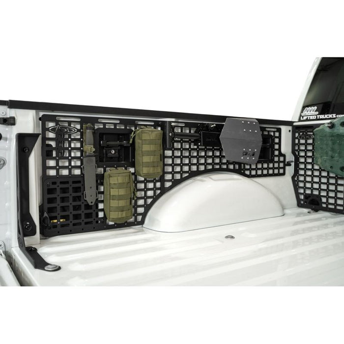 Addictive Desert Designs 21+ Ford F-150 & Raptor Bed Side Molle Panels - Passenger Full Set Model AC1903301NA