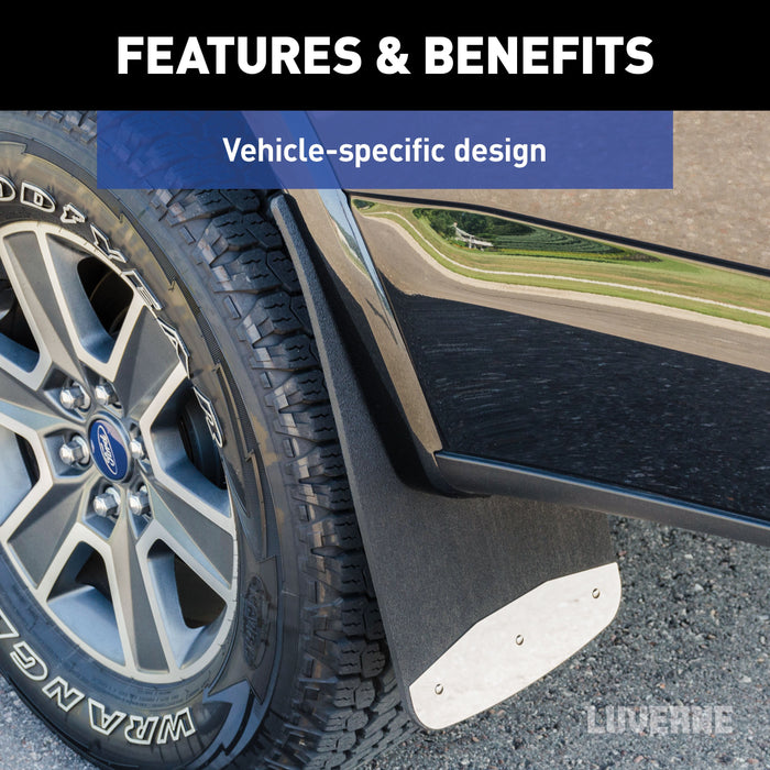 Luverne Front or Rear 12" x 20" Rubber Mud Guards, Select Ford Super Duty (2 Flaps) Model 251720