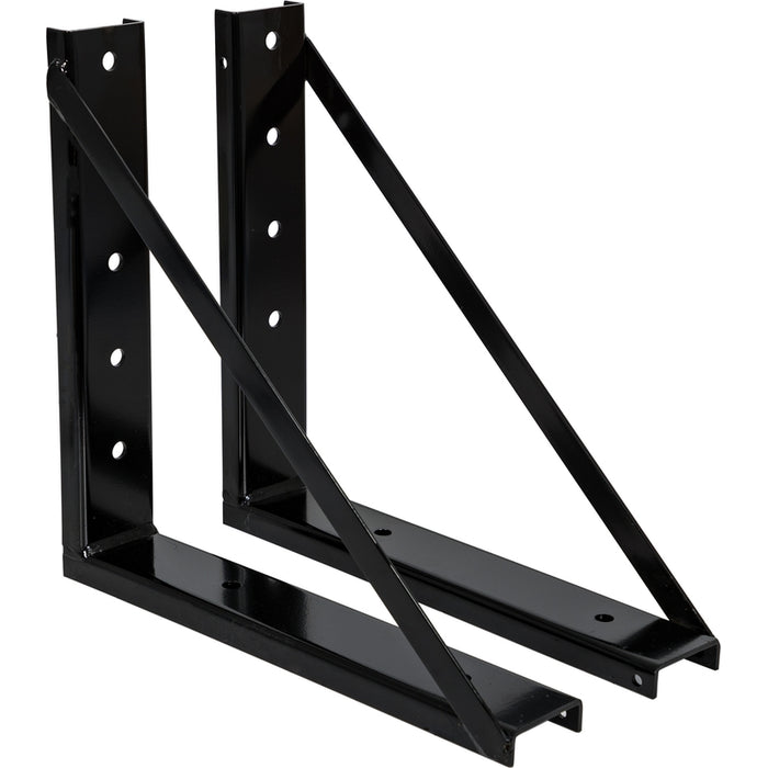 Buyers Products 18x18 Inch Welded Black Formed Steel Mounting Brackets Model 1701006