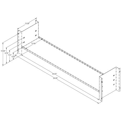 Buyers Products Universal Shelf Kit For 18x18x60 Underbody Truck Tool Boxes 1701082