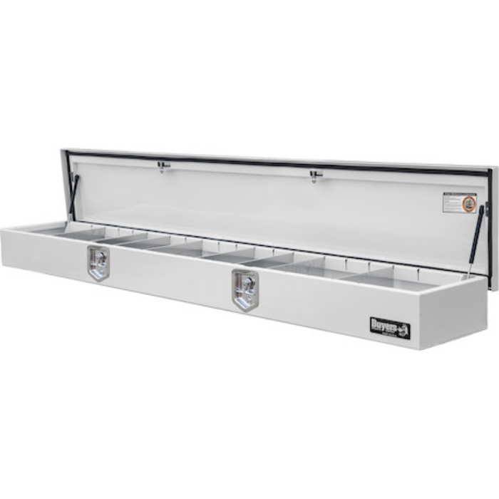 Buyers Products Top Mount Service Body Box 96x20 White 14 Gauge Steel Model 1702836