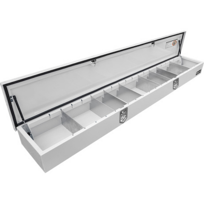 Buyers Products Top Mount Service Body Box 96x14.5 White 14 Gauge Steel Model 1702831