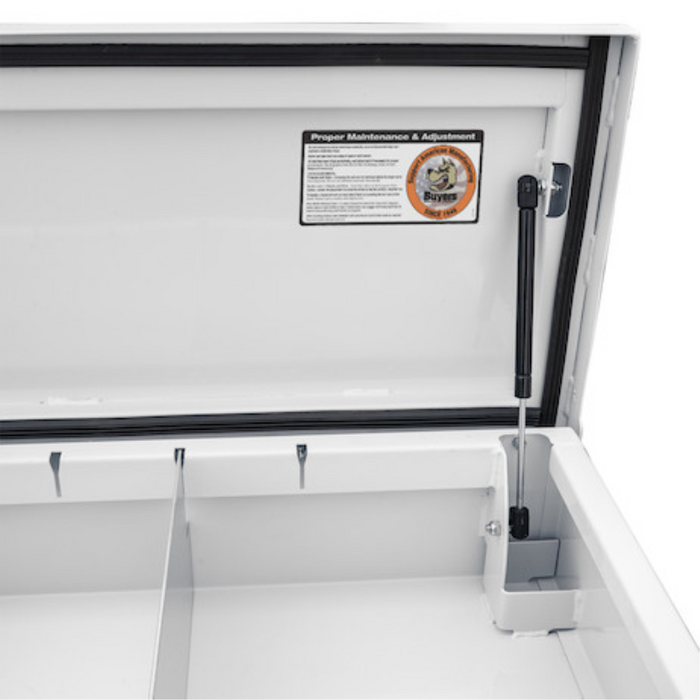 Buyers Products Top Mount Service Body Box 96x14.5 White 14 Gauge Steel Model 1702831