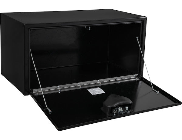 Buyers Products 14x16x24 Inch Black Steel Underbody Truck Box With Paddle Latch 1703100