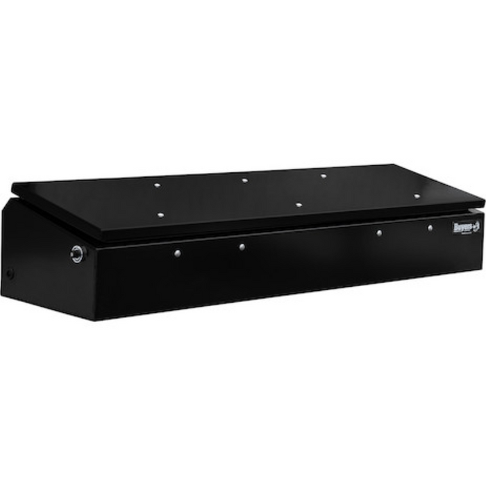 Buyers Products 14x20x72 Heavy-Duty Flatbed Contractor Truck Tool Box Series with Flip-Up Door Gloss Black Steel Model 1703945