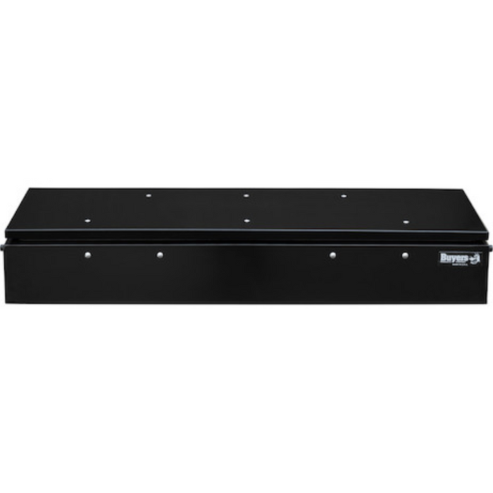 Buyers Products 14x20x72 Heavy-Duty Flatbed Contractor Truck Tool Box Series with Flip-Up Door Gloss Black Steel Model 1703945