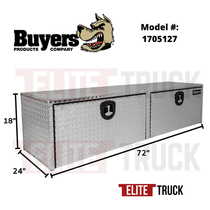 Buyers Products 18x24x72 Inch Diamond Tread Aluminum Underbody Truck Box Model 1705127