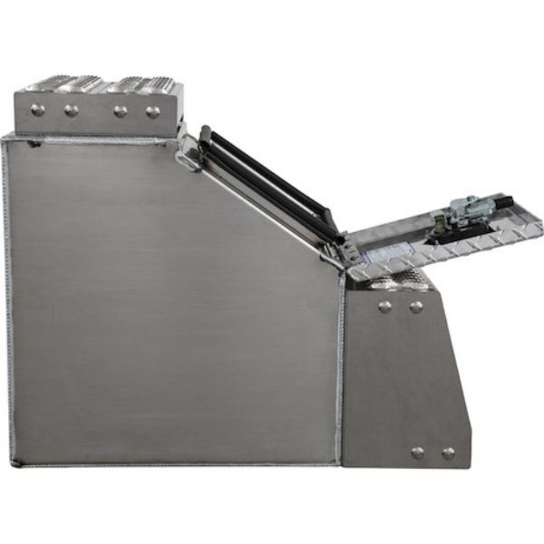 Buyers Products 24x28x18 Inch Heavy Duty Diamond Tread Aluminum Step Box 1705181