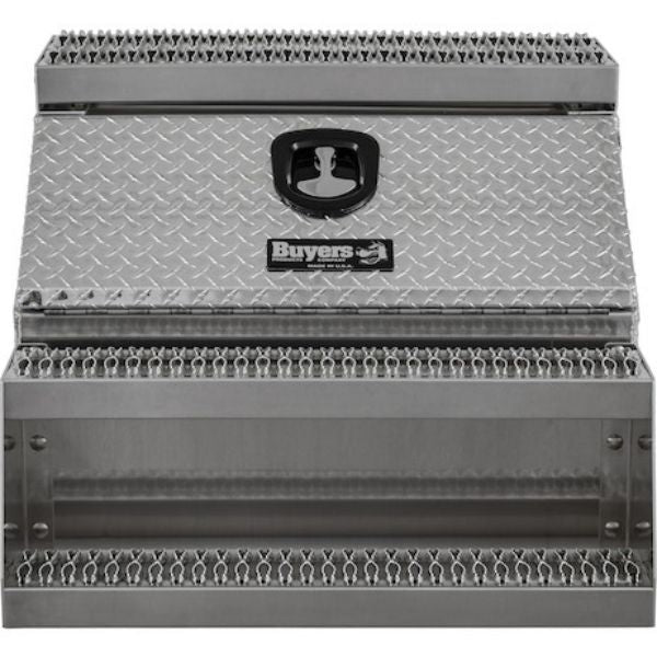 Buyers Products 24x28x30 Inch Heavy Duty Diamond Tread Aluminum Step Box 1705183
