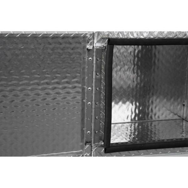 Buyers Products 18x18x24 Inch Diamond Tread Aluminum Underbody Truck Box Single Barn Door 1705200