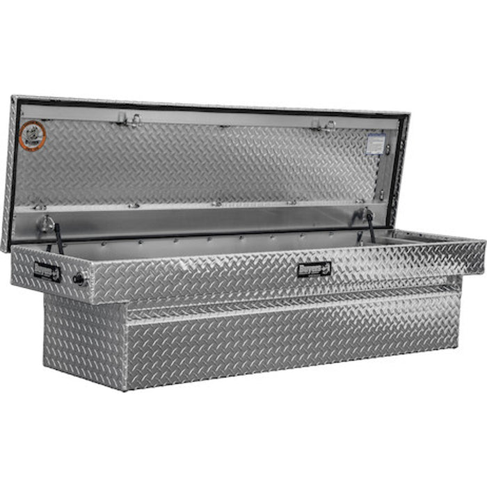 Buyers Products 23x27x71 Inch Diamond Tread Aluminum Crossover Truck Box Model 1709450