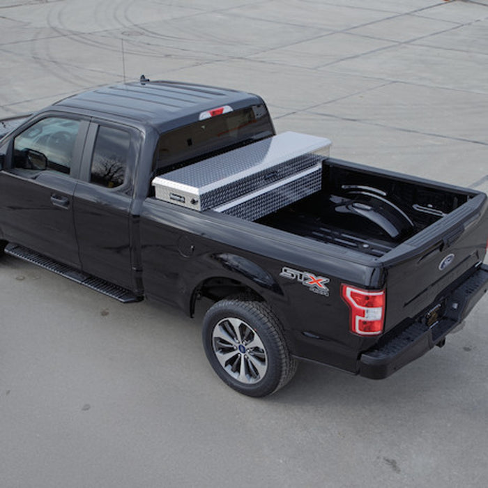 Buyers Products 23x27x71 Inch Diamond Tread Aluminum Crossover Truck Box Model 1709450