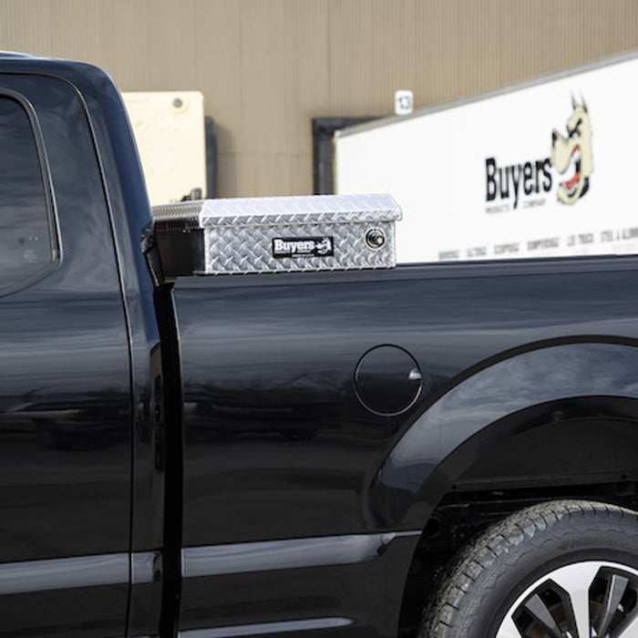 Buyers Products 23x27x71 Inch Diamond Tread Aluminum Crossover Truck Box Model 1709450