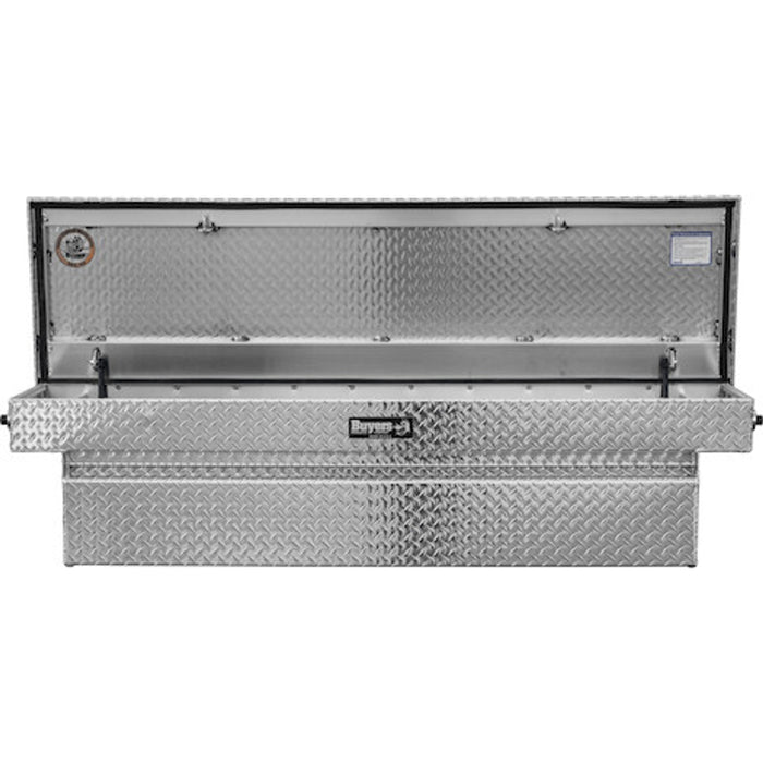 Buyers Products 23x27x71 Inch Diamond Tread Aluminum Crossover Truck Box Model 1709450