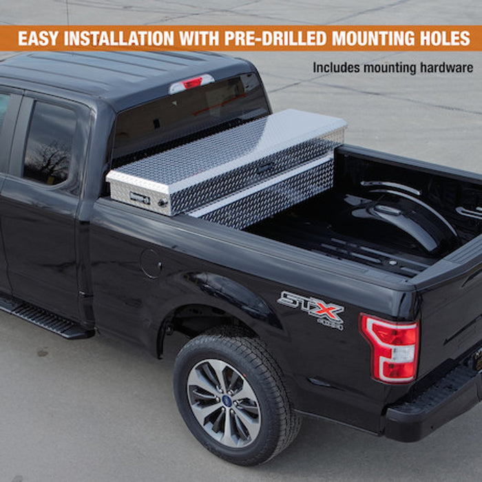 Buyers Products 23x27x71 Inch Diamond Tread Aluminum Crossover Truck Box Model 1709450
