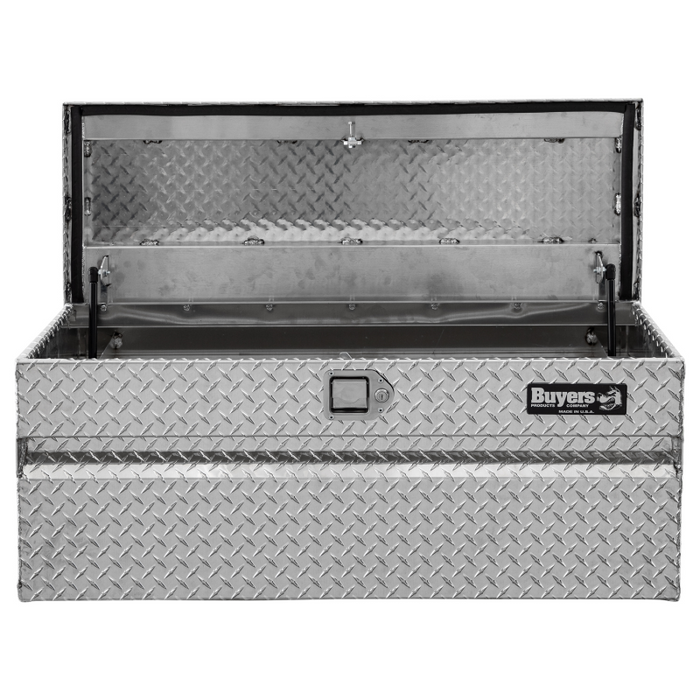 Buyers Products Diamond Tread Aluminum Chest Tool Box for Mid-Size Trucks Model 1712130