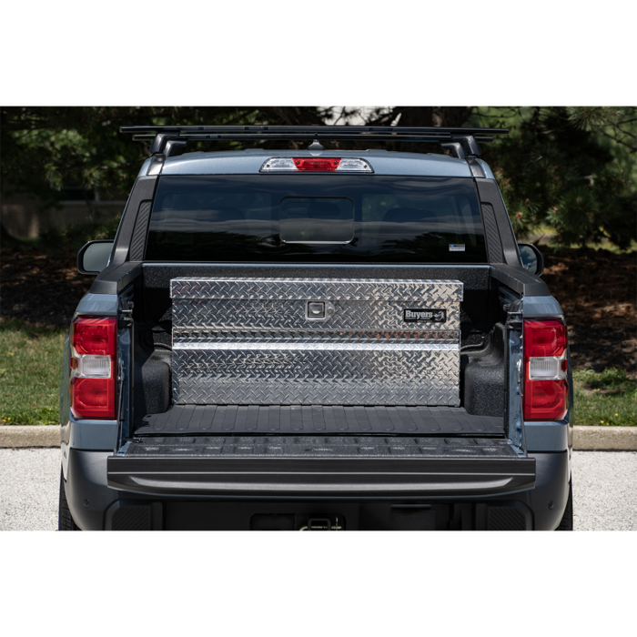 Buyers Products Diamond Tread Aluminum Chest Tool Box for Mid-Size Trucks Model 1712130