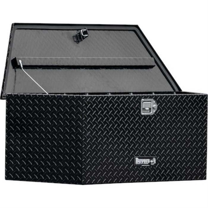 Buyers Products 35 Inch Wide Gloss Black Diamond Tread Aluminum Trailer Tongue Truck Box Model 1721383
