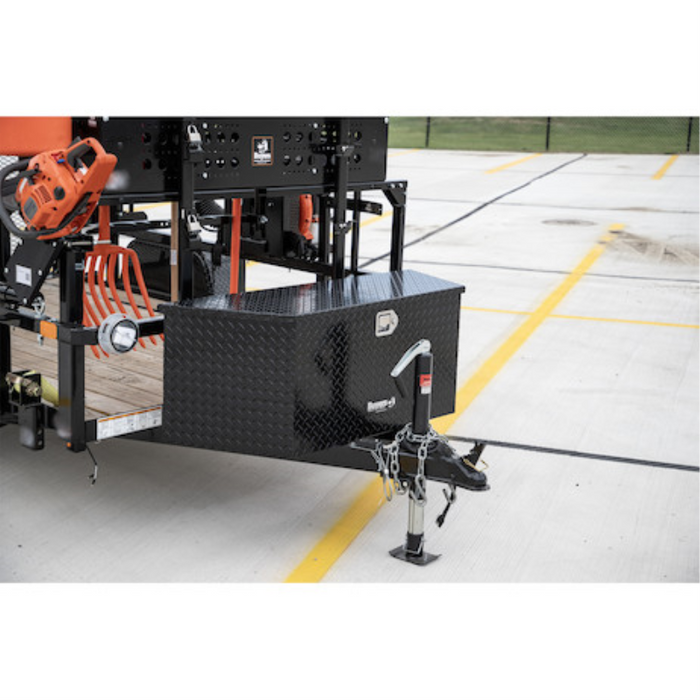 Buyers Products 35 Inch Wide Gloss Black Diamond Tread Aluminum Trailer Tongue Truck Box Model 1721383