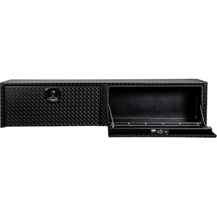 Buyers Products 18x16x90 Textured Matte Black Diamond Tread Aluminum Topsider Truck Box Model 1722565