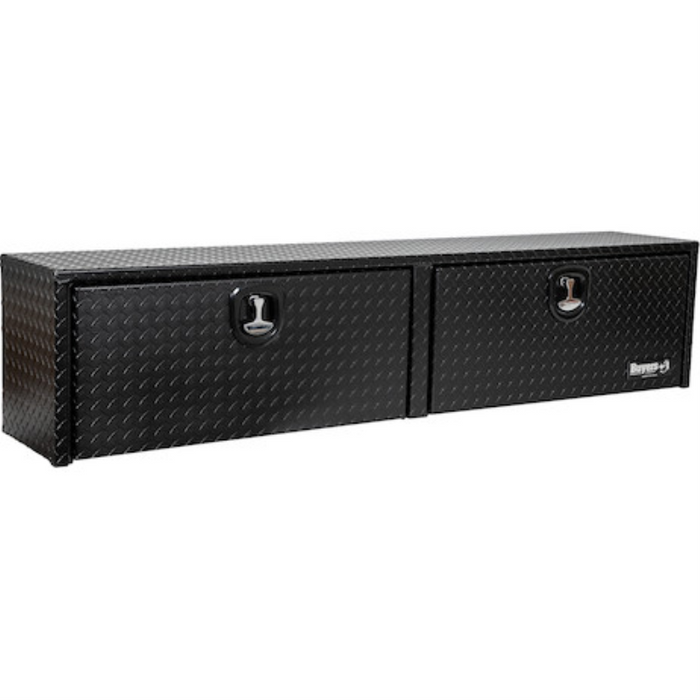 Buyers Products 18x16x90 Textured Matte Black Diamond Tread Aluminum Topsider Truck Box Model 1722565