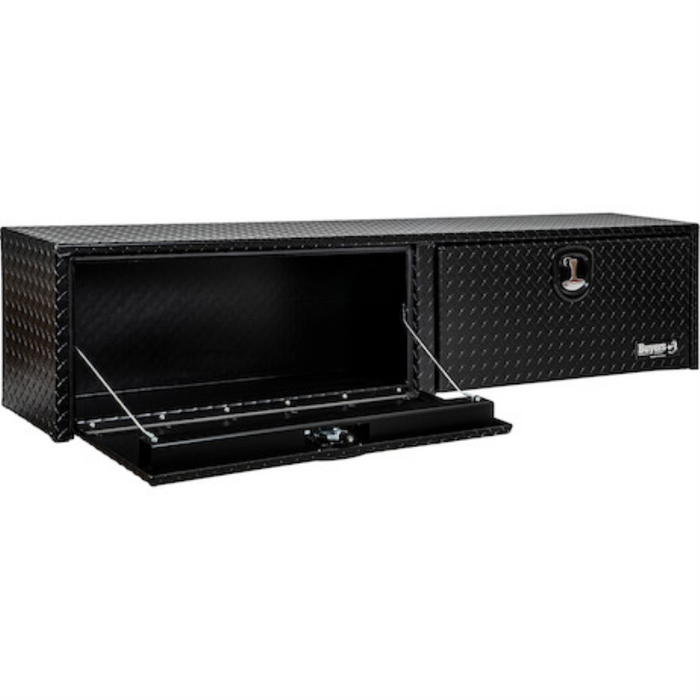 Buyers Products 18x16x90 Textured Matte Black Diamond Tread Aluminum Topsider Truck Box Model 1722565