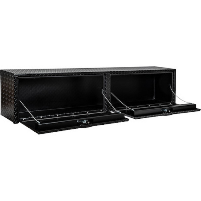 Buyers Products 18x16x90 Textured Matte Black Diamond Tread Aluminum Topsider Truck Box Model 1722565