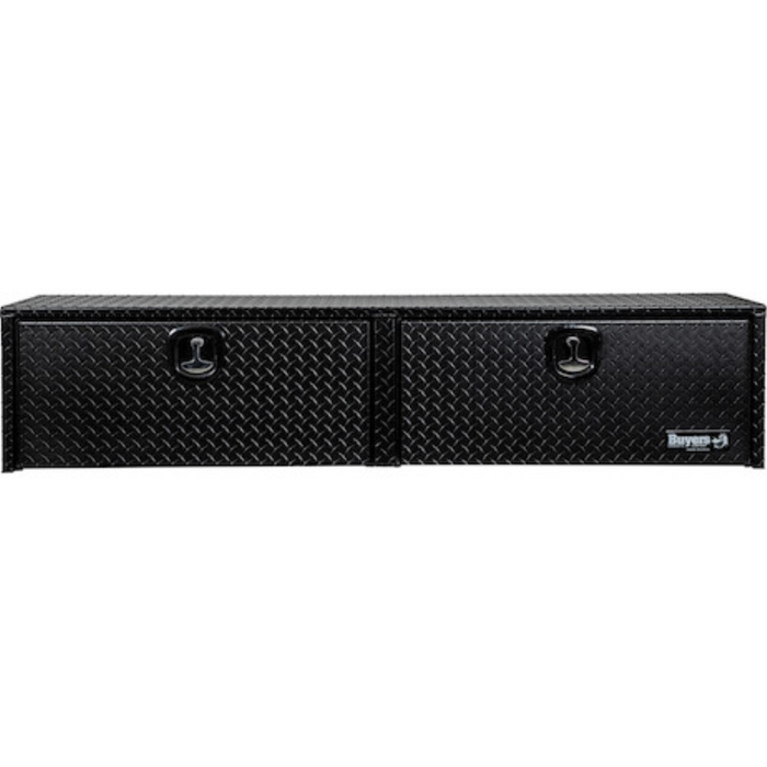 Buyers Products 18x16x90 Textured Matte Black Diamond Tread Aluminum Topsider Truck Box Model 1722565