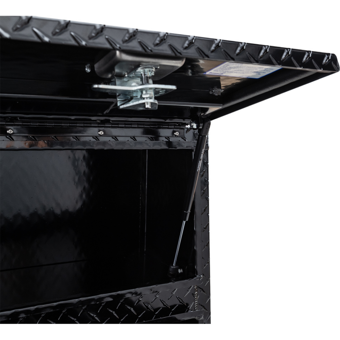 Buyers Products Pickup Contractor Top Mount Truck Box With Drawers 60" Gloss Black Aluminum 1725631