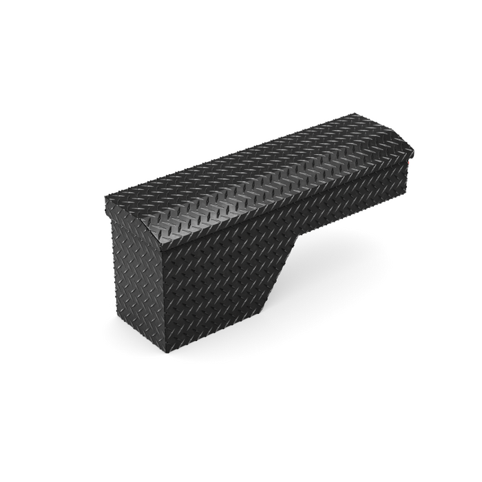 Weather Guard Wheel Well Box Passenger Side Gloss Black Aluminum 46.63X15.43X16.4 Model 173-5-04